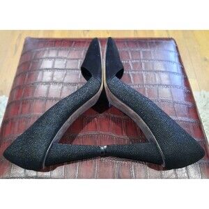 Rebecca Minkoff Abel D’Orsay Pumps | Black Suede & Textured Shagreen Heels Sz 11